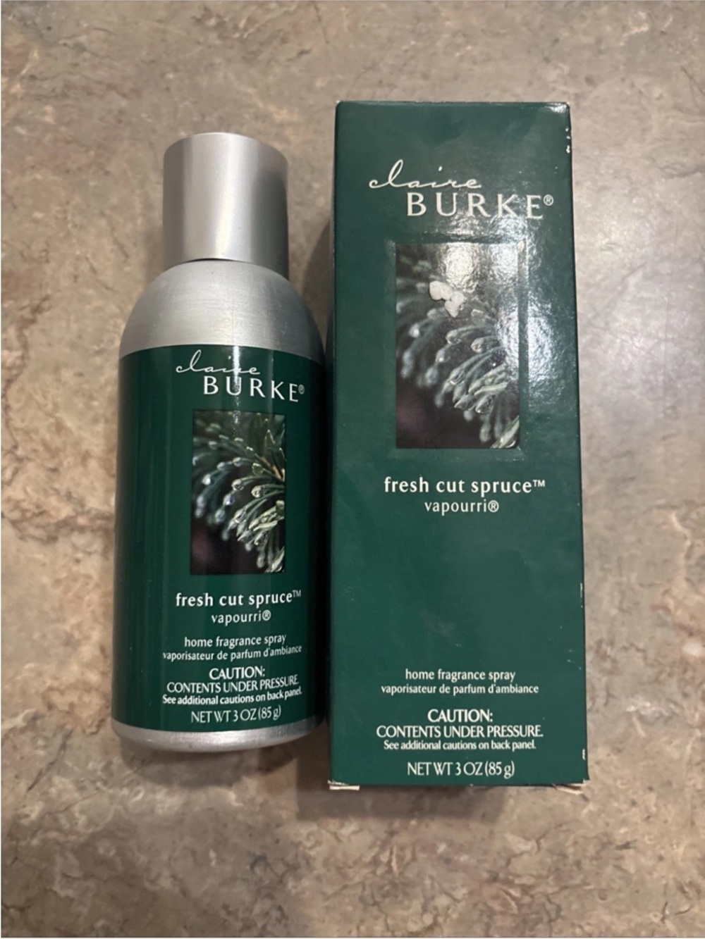 Claire Burke Fresh Cut Spruce Vapourri home Fragrance Spray 3oz Mist